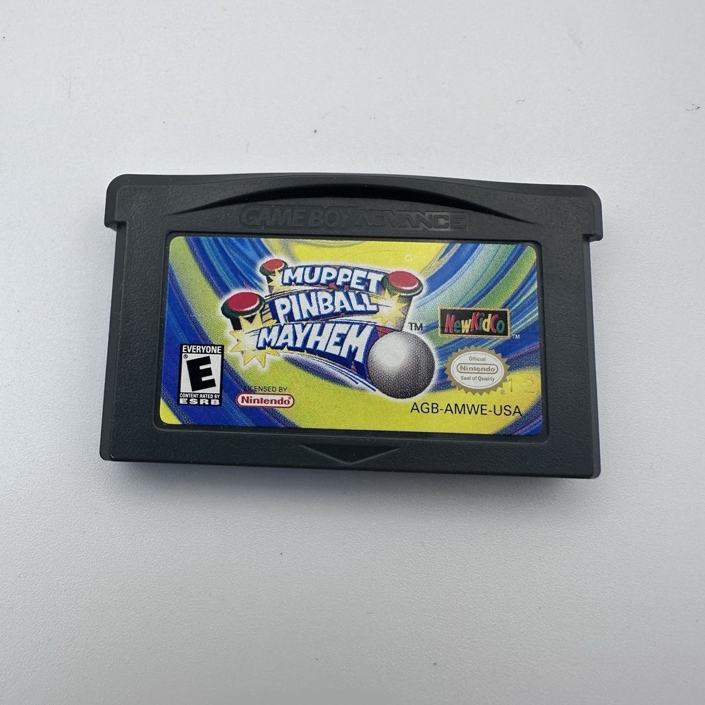Muppet Pinball Mayhem Nintendo GameBoy Advance 2002 GBA AGB-AMWE-USA